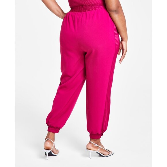 Nina Parker Trendy Plus Size 2X Wide-Leg Joggers Pink MSRP $89 - Picture 4 of 4